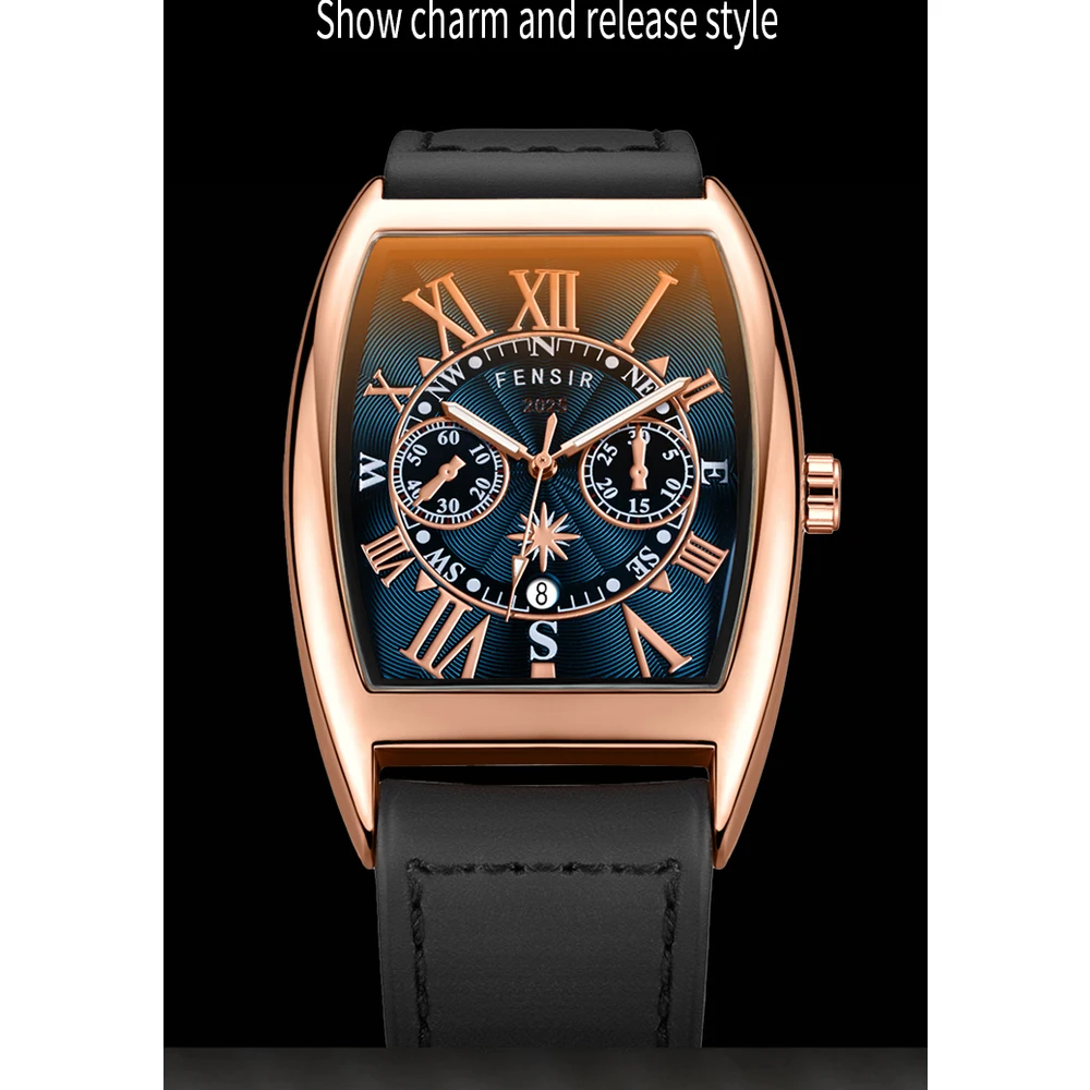 Luxury Men's Quartz Wrist Watch With Transparent Backing_voghion.com