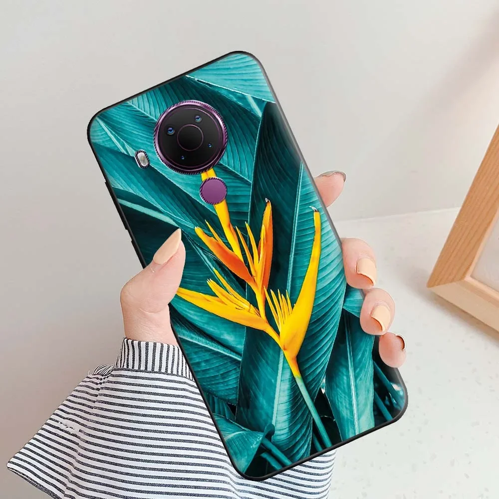 iPEAK Per NOKIA 5.4 Caso (6.39 '') Lucido Pelle Bling Glitter Libro di Vibrazione Del Basamento Della Carta Del Raccoglitore Della Copertura Protettiva Per Nokia 5.4 Telefono (Viola