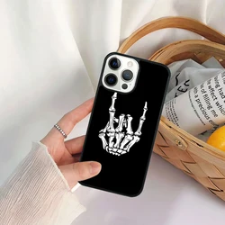 Rock & Roll Skull Phone Case - Edgy Protective Cover - iPhone 12 or12 Pro (01)