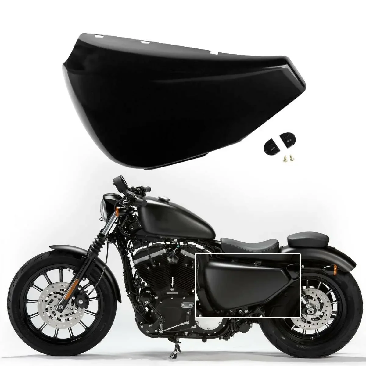 

Левая боковая крышка аккумулятора мотоцикла для моделей Harley-Davidson Sportster 2004 2005 2006-2007 защитные аксессуары для обтекателей