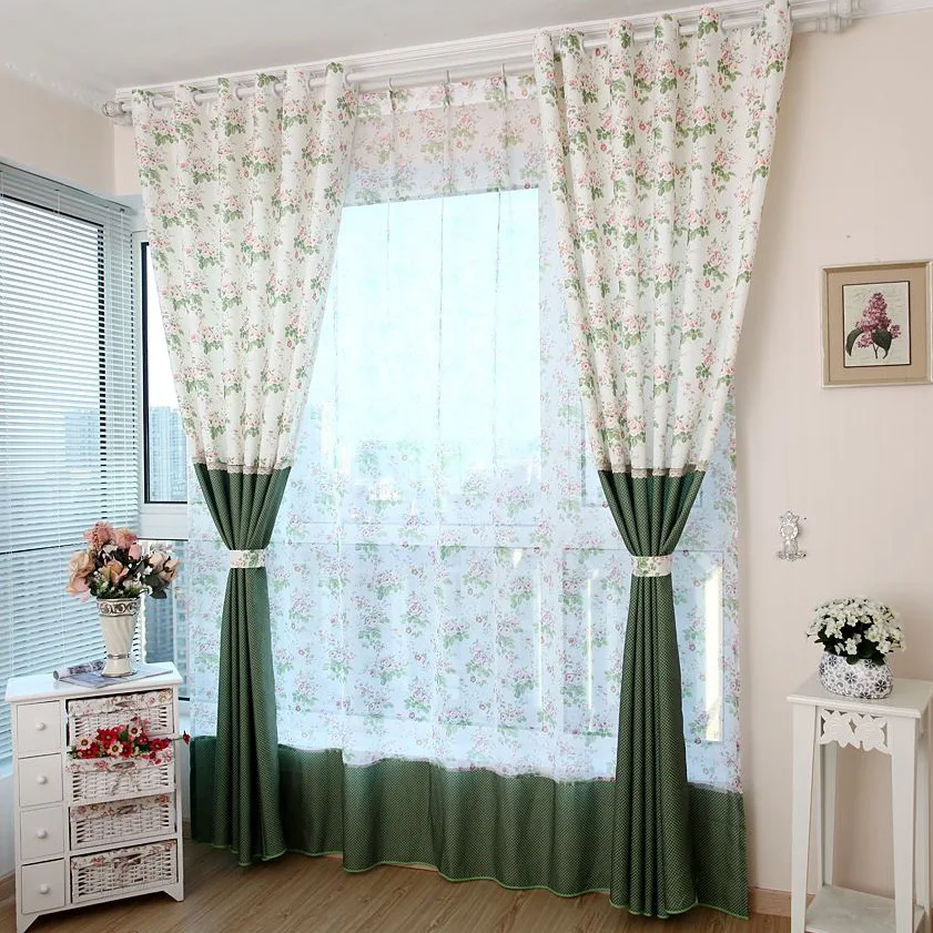 

Spring Countryside Fresh Countryside Floral Ideas Curtain Fabric Curtains for Living Dining Room Bedroom