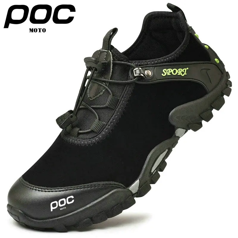MOTO POC Outdoor Cycling Shoes High-qualit Breathable Men's Casual Sports Non-slip Mountain Biking Shoes Sports Racing Footwear