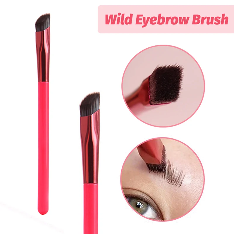 1pcs Wild Eyebrow Brush Square Stereoscopic Painting Hairline Eyebrow Paste Artifact Brush Brow Makeup Brushes eyebrow makeup brush