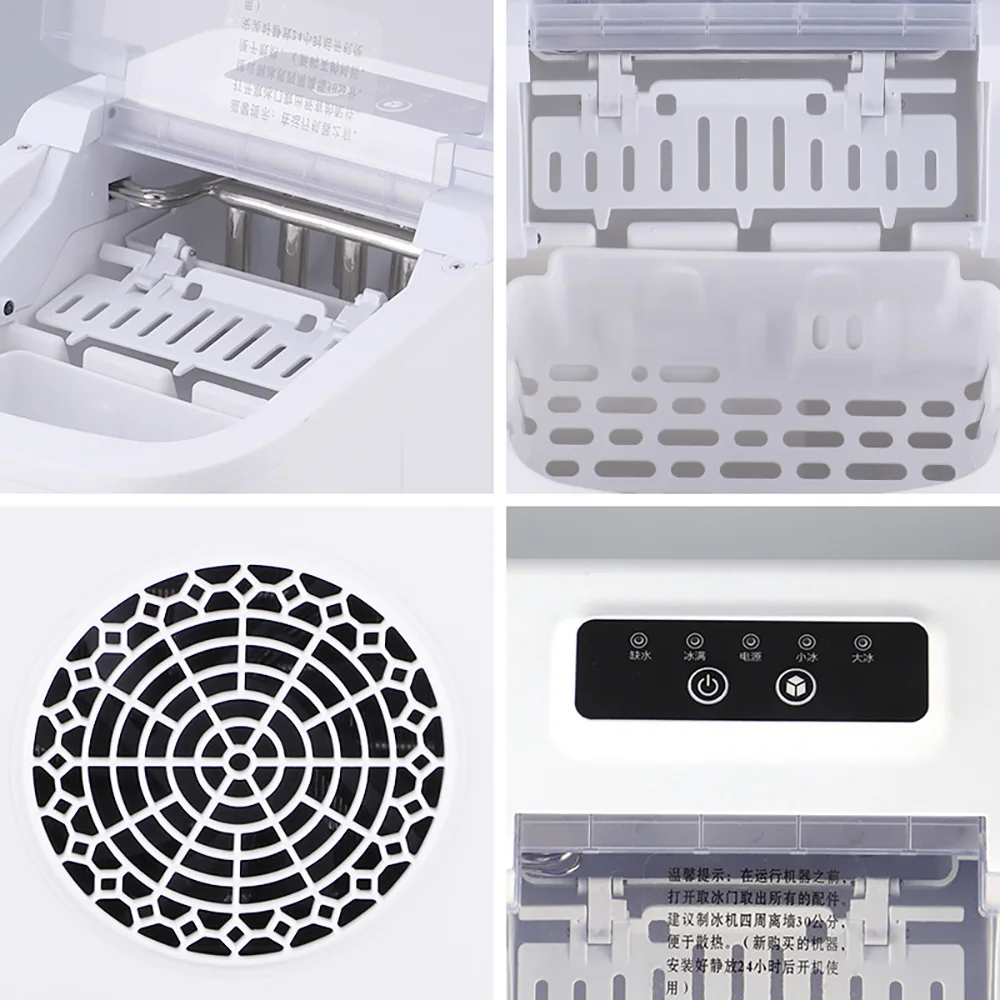 Portable Ice Maker Countertop Top Ice Maker Machine Compact and Self Cleaning for Home/Kitchen/Office