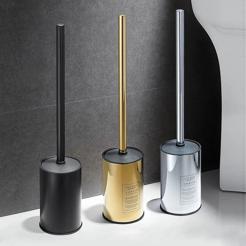 Toilet Brush Holder Wall Mount Household WC Cleaning Tools Stainless Steel Bathroom Accessories FR06 toilet brush holder
