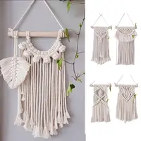 Macrame Wall Hanging Boho Tapestry Woven Bohemian Wall Decor Handmade Weaving Landscaping Wall Tapestry decoración hogar 1