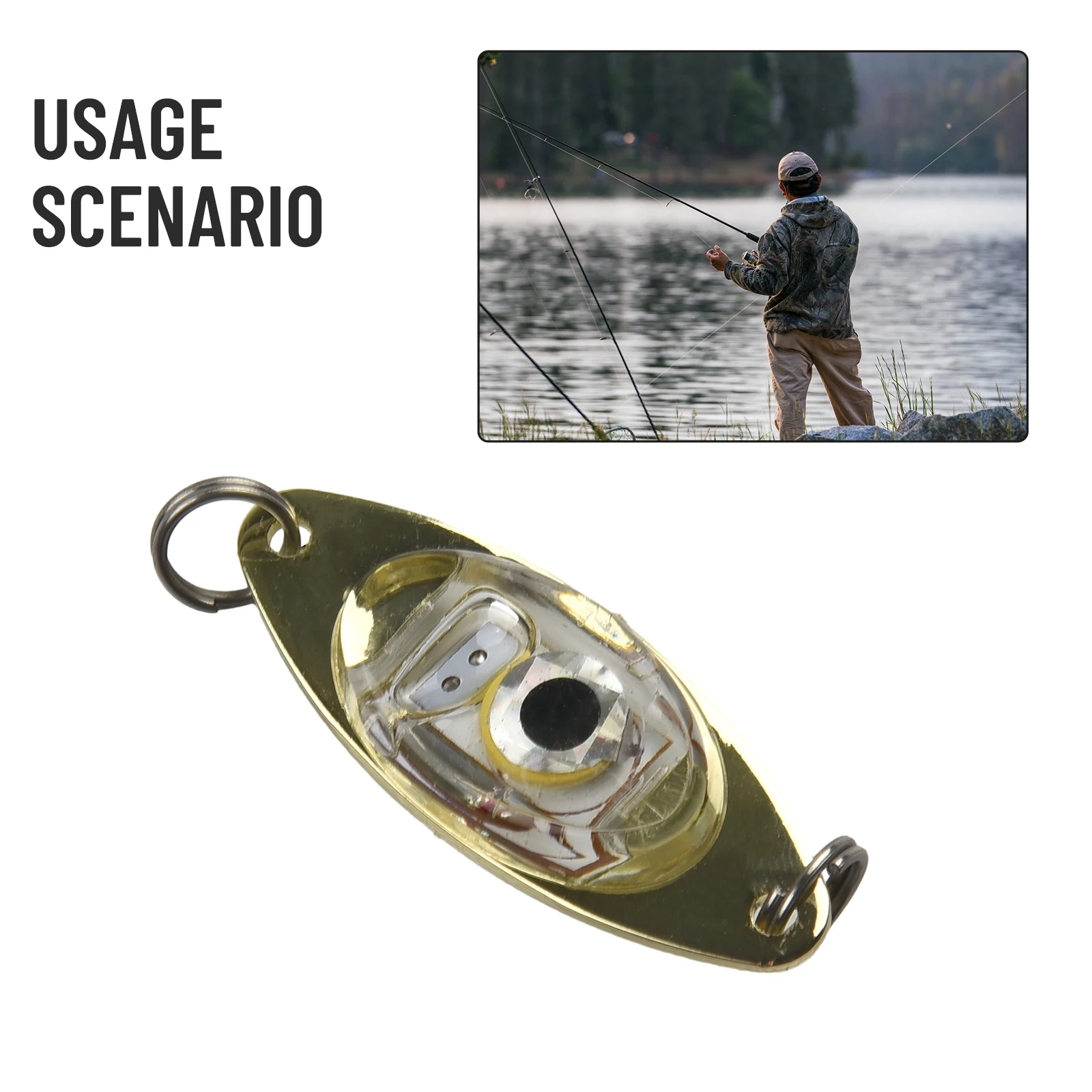 

Фотовспышка для подводной рыбалки со встроенным аккумулятором, акриловая оболочка, новинка 2023