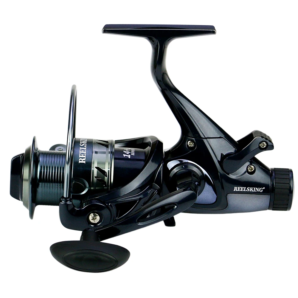 

Left /Right Hands Double Brake Fishing Reel Trolling 8KG Max Drag Super Strong Carp Sea Fishing Feeder Spinning Metal Coil