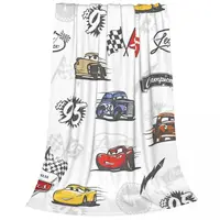 Cars Lightning McQueen 95 Blanket Flannel Life Is A Highway Breathable Super Soft Throw Blankets Sofa Office Bedspread 4