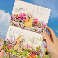 1Roll PET Borders Loop Stickers Supplies Landscaping Tape Decoration Shrubs Handbook Series Plant Material Scrapbook 50mm*2m 2