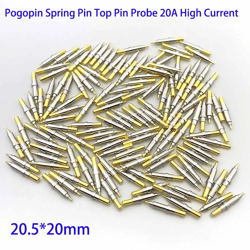 25 Stück 20A Hochstrom-Pogopin-Federprobe PCB-Steckverbinder für Formprüfungen, medizinische Batterien, Prüfspitze 20,5*2,0MM – Detail 8