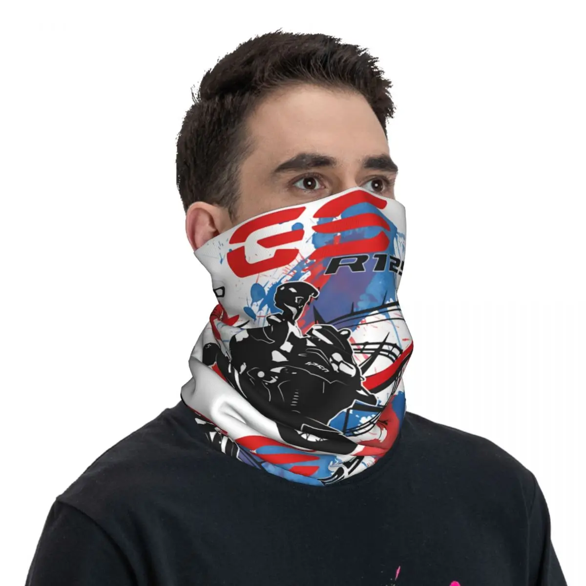 TSHIRT GS R1250 Bandana Neck Cover Motorcycle Club Gs adventure Wrap Scarf Balaclava Cycling Unisex Adult Breathable cycling bandana neck gaiter bandana neck cover multifunctional bandana motorcycle bandana