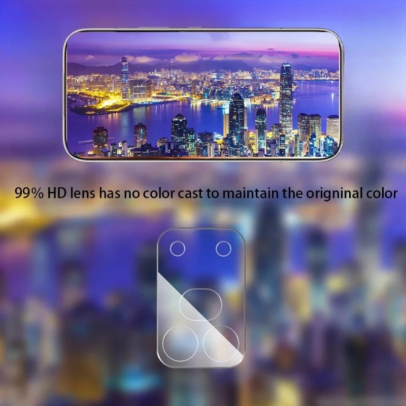 Honor 600 Series Case with HD Camera Protector and Tempered Glass Lens Cover