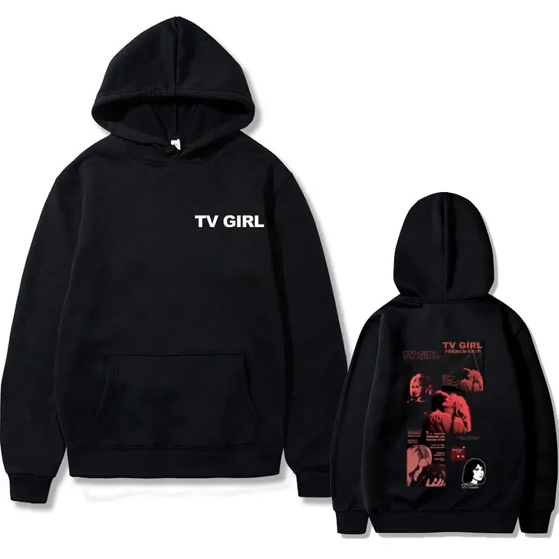 

Limited Edition TV Girl Graphic Hoodie French Exit Sweatshirt Lovers Rock Music Album Cover Print Hoodies Men Women Streetwear