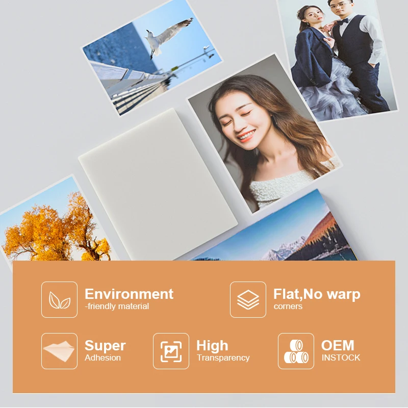 Photo Paper Suitable for Epson Inkjet Printer Print Color Photo Paper 6-inch A4 High Gloss Silver Back photo paper photo printing paper