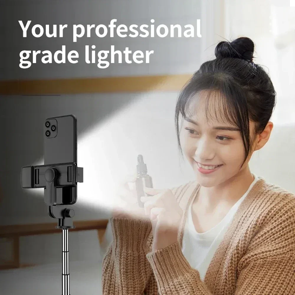 3In1 Bluetooth Wireless Selfie Tripod Fill Light Shutter Remote Control Portable Foldable Monopod For iPhone Smart Phone selfie stick tripod,cell phone selfie stick,smartphone selfie stick,selfie stick,phone selfie tripod