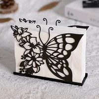 1pc,Butterfly Metal Creative Napkin Holder,Tissue Holder,Coffee Table with Table Tissue Organizer,Kitchen Is And Table Decor 1