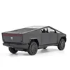 1:32 Tesla Cybertruck Pickup Alloy Car Model Diecast Toy Vehicle Sound And Light Simitation For Children Christmas Gift Boy Toys 5