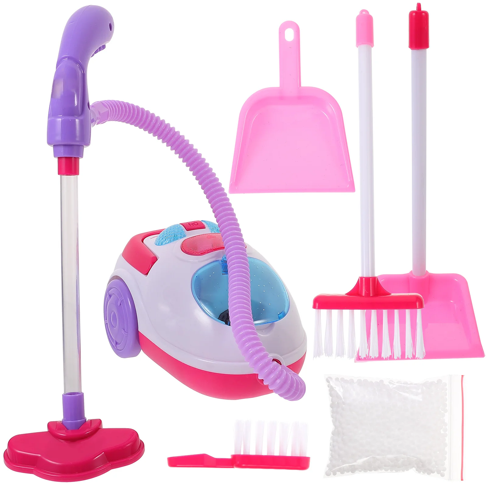 Childrens Toys Vacuum Cleaner Kids Play House Toddler Cordless Cleaners for Girls 4