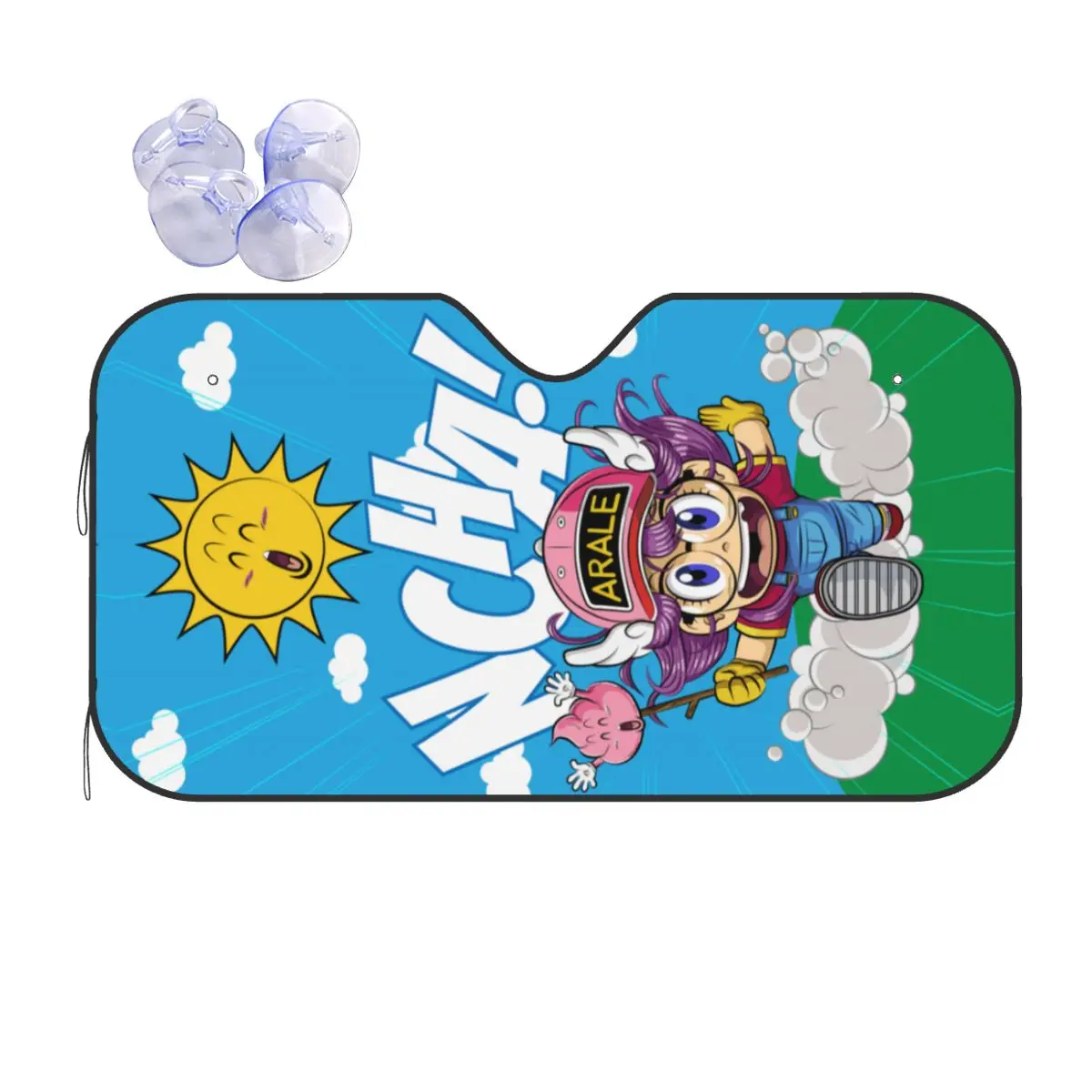 

Милый аралевый Hoyoyo Dr Slump, милый солнцезащитный козырек на лобовое стекло 70x130 см, мультяшный Dr.Slump, пленка, солнцезащитный козырек, чехол на переднее стекло