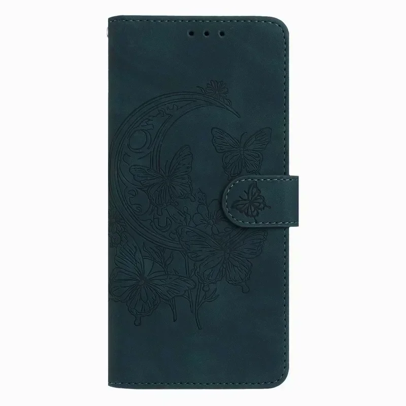 Charming Moon Butterfly Phone Case & Lady Wallet Cover
