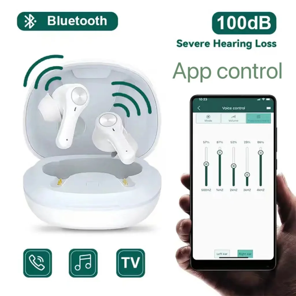 16 channel digital APP touch hearing aid, USB Bluetooth hearing aid for