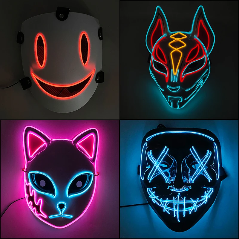 Anime LED Mask High-Rise Invasion Sniper Cosplay Costume Accessories