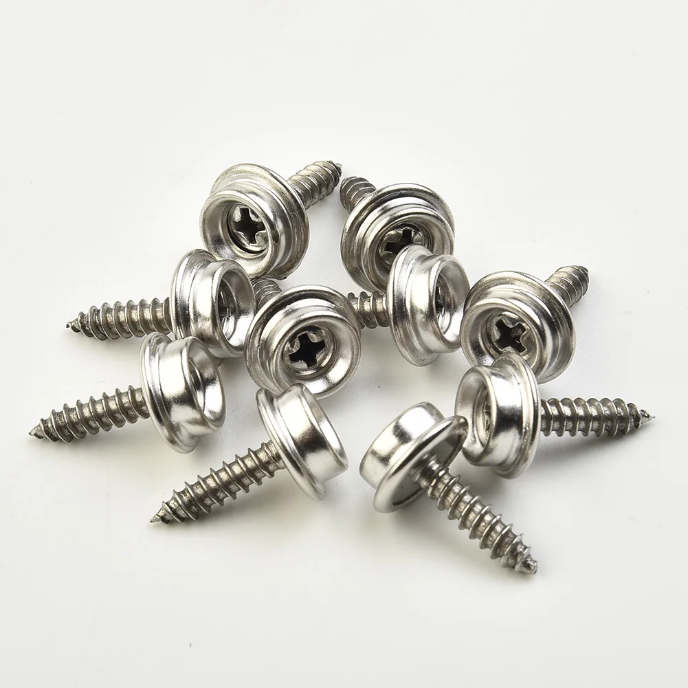 30PCS Snap Fastener Stainless Canvas Cap Screw Kit For Tent Boat Marine Car Caravans Handbag Clothing