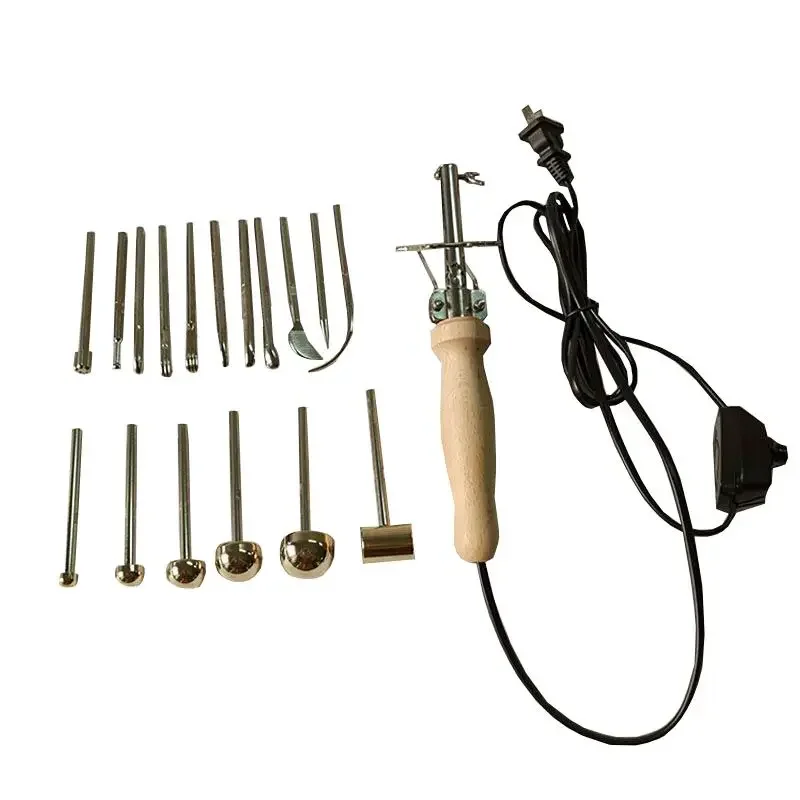 17 Heads Electric Fabric Flower Maker Artificial Flower Ironing Machine Fake Making Tools Set NEW