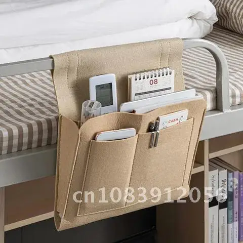 

Bedside Felt Organizer Bag Anti-slip Sofa Side Holder Pouch Hanging Couch Storage Pockets Bed Holder