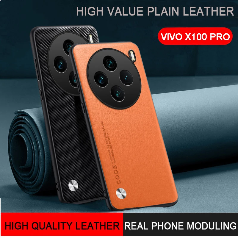 Per Vivo X100 Pro Custodia In Pelle Tpu Cover In Puro Colore Custodia Antiurto Per Telefono Vivo X100 Cellulare Coque Vivo X100/Vivo X100 Pro