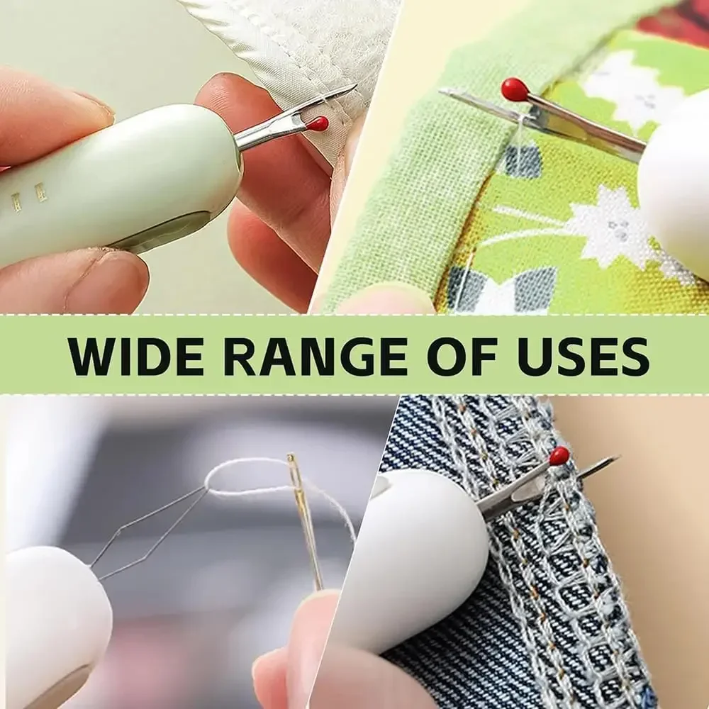 2 in 1 Double Head Needle Threader Remover Household Multifunctional Inserter Handmade Sewing Tools Portable Needle Threader