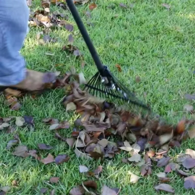 Garden Leaf Rake Hay Deciduous Farming Rake 22-tooth Garden Tool Without Handle Home Ripper Tool