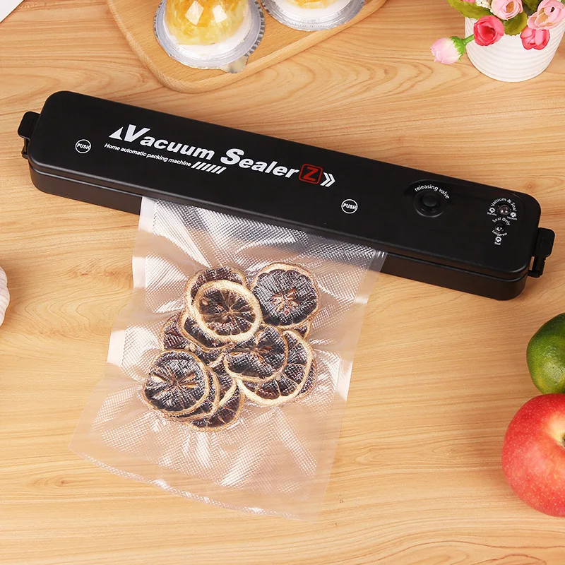 110v vacuo empacotador com 10pcs sacos de vacuo 01
