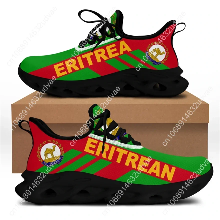 Eritrea Flag Stripe Style Men Casual Shoes Sport Sneakers Durable Outsole Trainer Zapatillas Deportivas Hombre Fashion Men Shoes