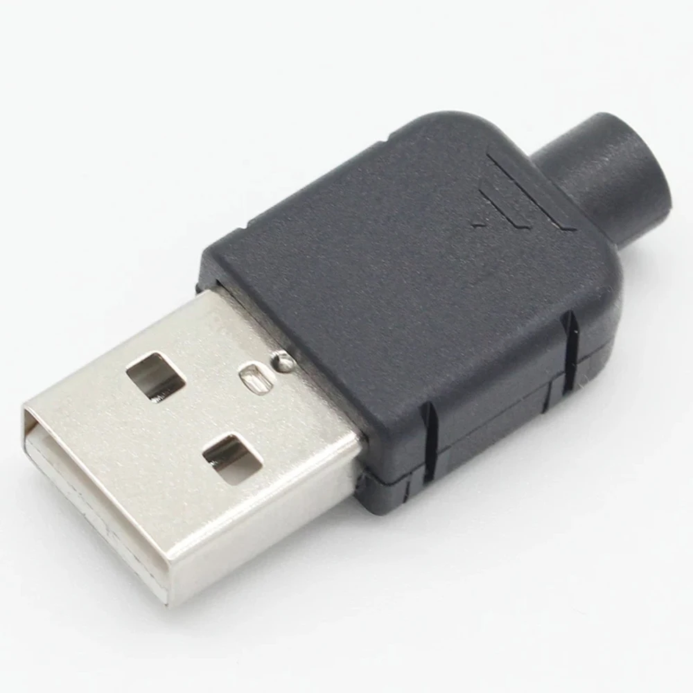 솔더 타입 어셈블리 블랙 A 타입 DIY USB USB 2.0 커넥터 남성 USB USB 소켓 USB 어댑터