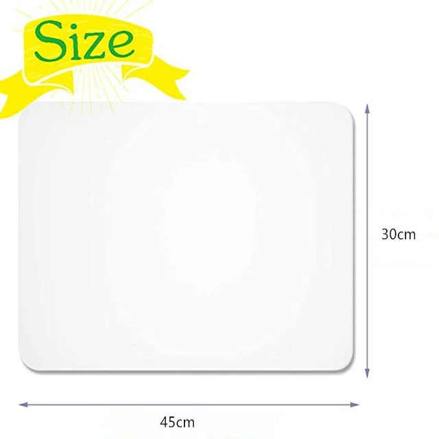 Inyahome Set of 4/6/10 Clear Disposable Plastic Placemats Table Mats Dining  Mats for Table