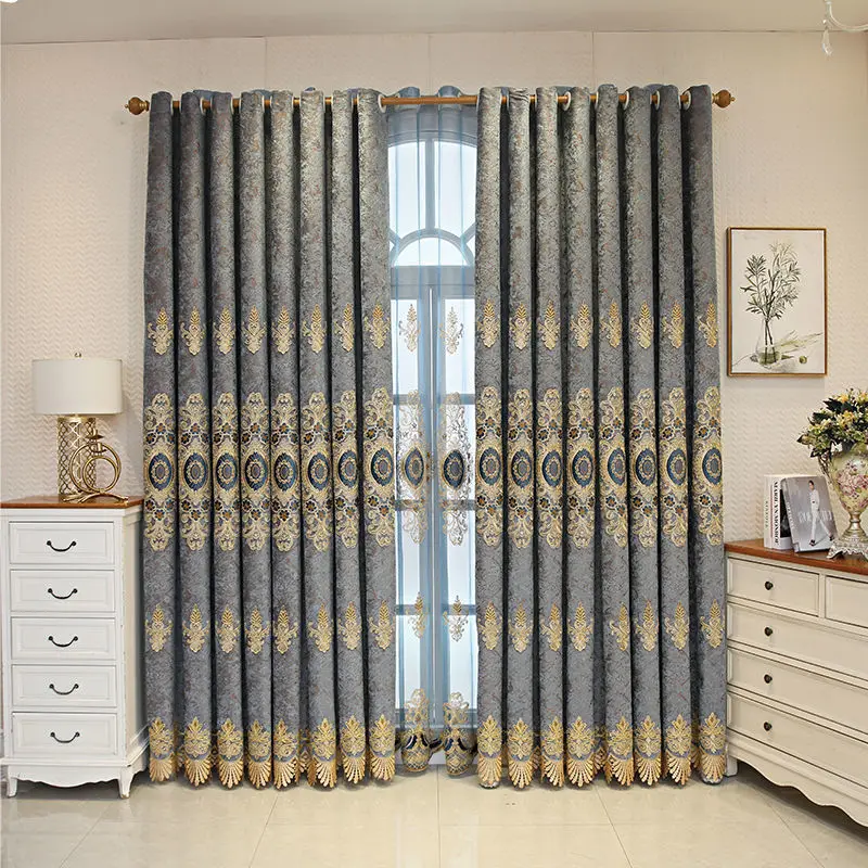 

new European luxury curtains for bedroom living room sun protection shading