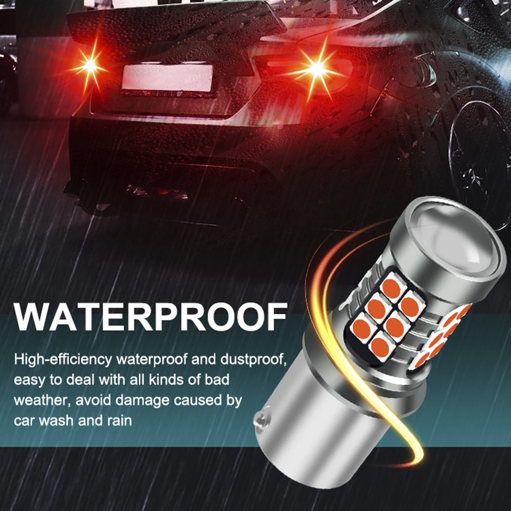 Yobis-bombillas LED Estroboscópicas Para Coche, Luz De Freno De Giro