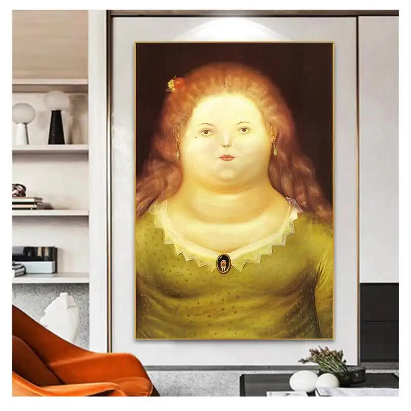 Paintings By Fernando Botero Famous Wall Art Posters And Prints Abstract Pictures Cuadros Nordic Funny Mona Lisa Canvas