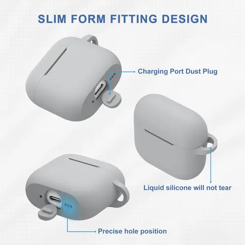 Silicone Cases For Apple Airpods 4 Earphones Accessories Wireless Bluetooth Headset Cover For Apple Air Pods 4 Protective Case - Image 2