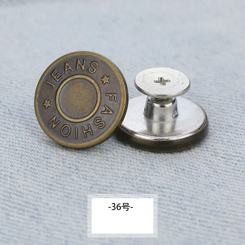 Botones De Presion Botones Para Jeans Sin Níquel Pack De 20