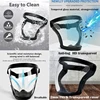 Full Face Shield for Kitchen Tools Oil-splash Proof Motorcycle Bicycle Cycling Windproof Mask Protection Glasses Dusting Mask 3