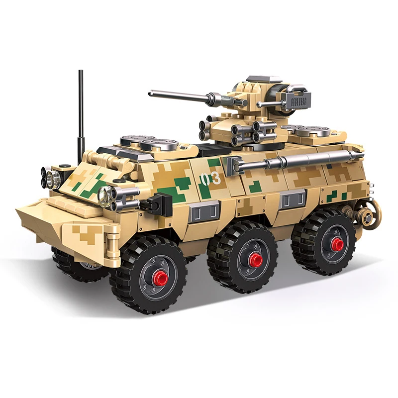 

Military Main Battle Tank Building Blocks WW2 Army Soldier Figures Bricks Educational Toys for Children Boy Gifts
