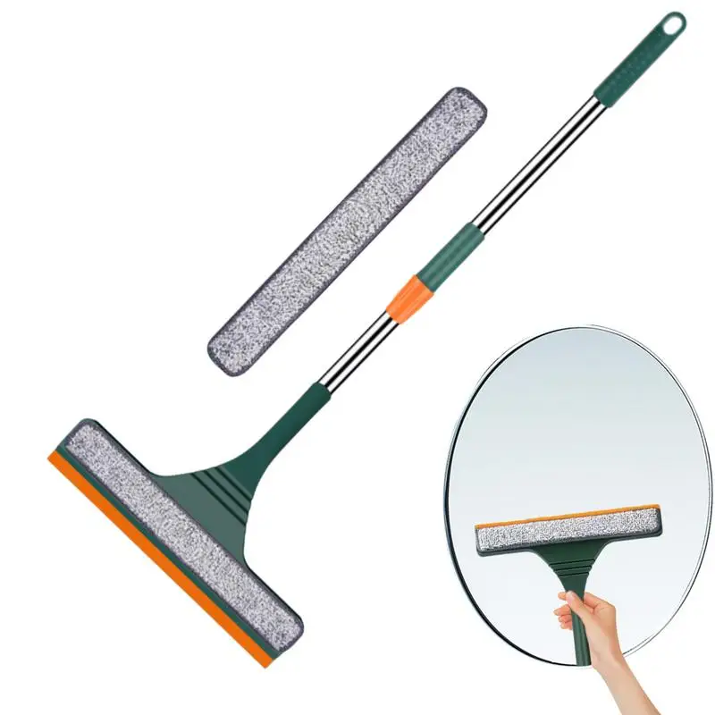 

Window Glass Wiper Reusable Car Windshield Cleaning Tool Extendable Rod Window Shower Squeegee For Bathroom Tile Shower Door