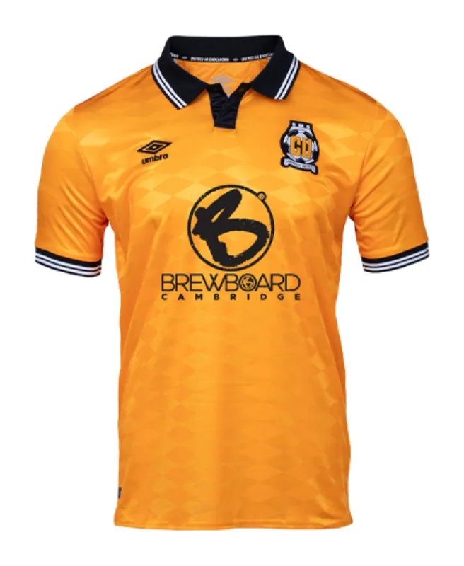 thumbnail image 1 of Tecnología de impresión 3D de camisetas de fútbol para entrenamiento deportivo masculino, sudadera de manga corta para adultos Cambridge United, 1 of 5