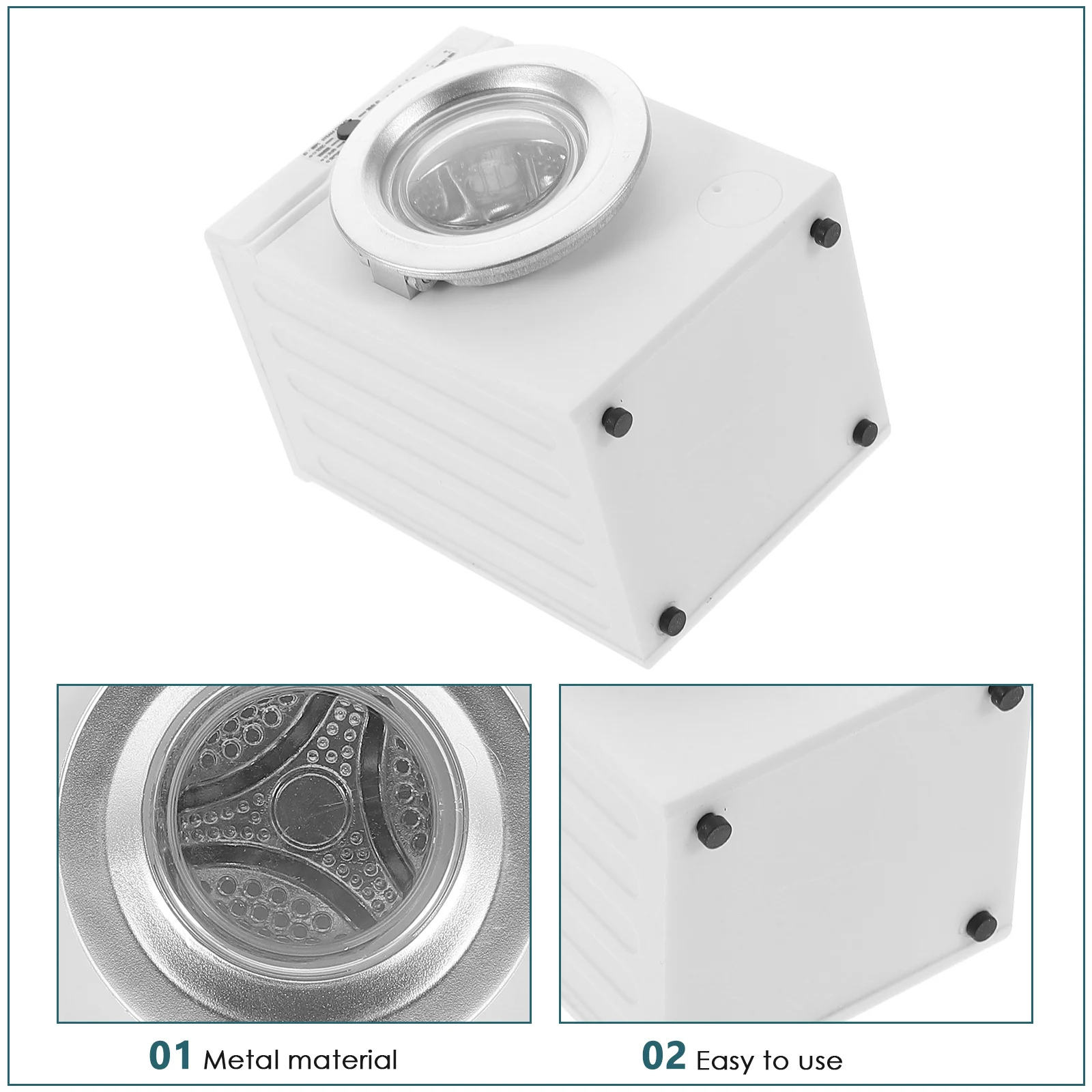 Mini House Layout Prop Miniature Washing Machine Model Dollhouse DIY Toy Portable 3