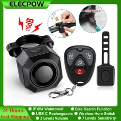 Elecpow Bicycle Alarm Wireless Waterproof Electric Scooter Motorcycle Bike Anti theft  Alarm Remote Control Security Protection