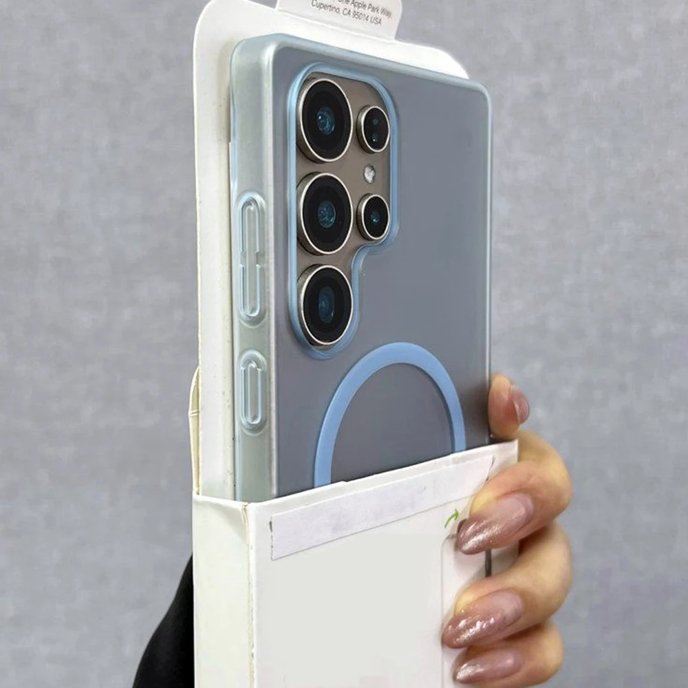Ultra Thin Matte Clear Magnetic Phone Case - Hard PC Cover