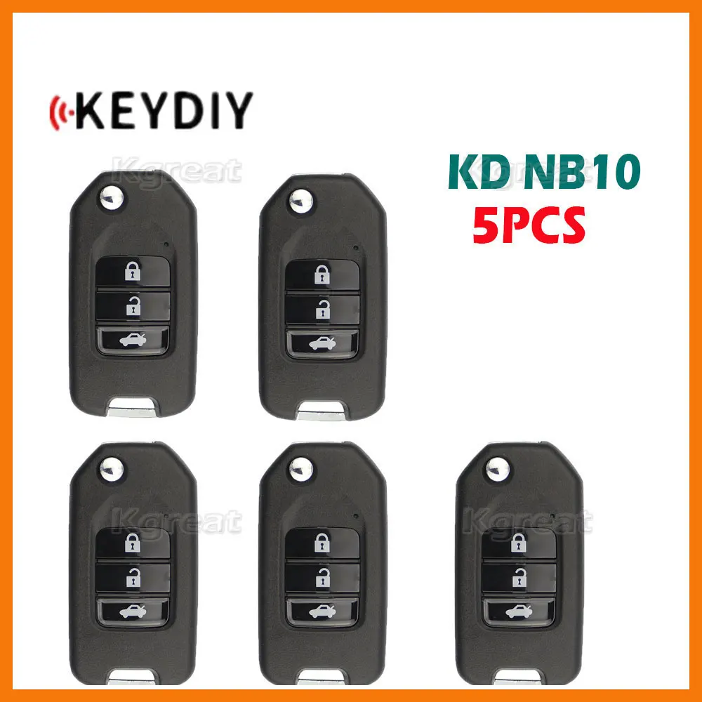 

5pcs KEYDIY NB10 Multifunction Remote Car Key 2/3/4 Buttons for KD900/KD-X2/KD MINI Key Programmer NB Series KD Remote for Honda